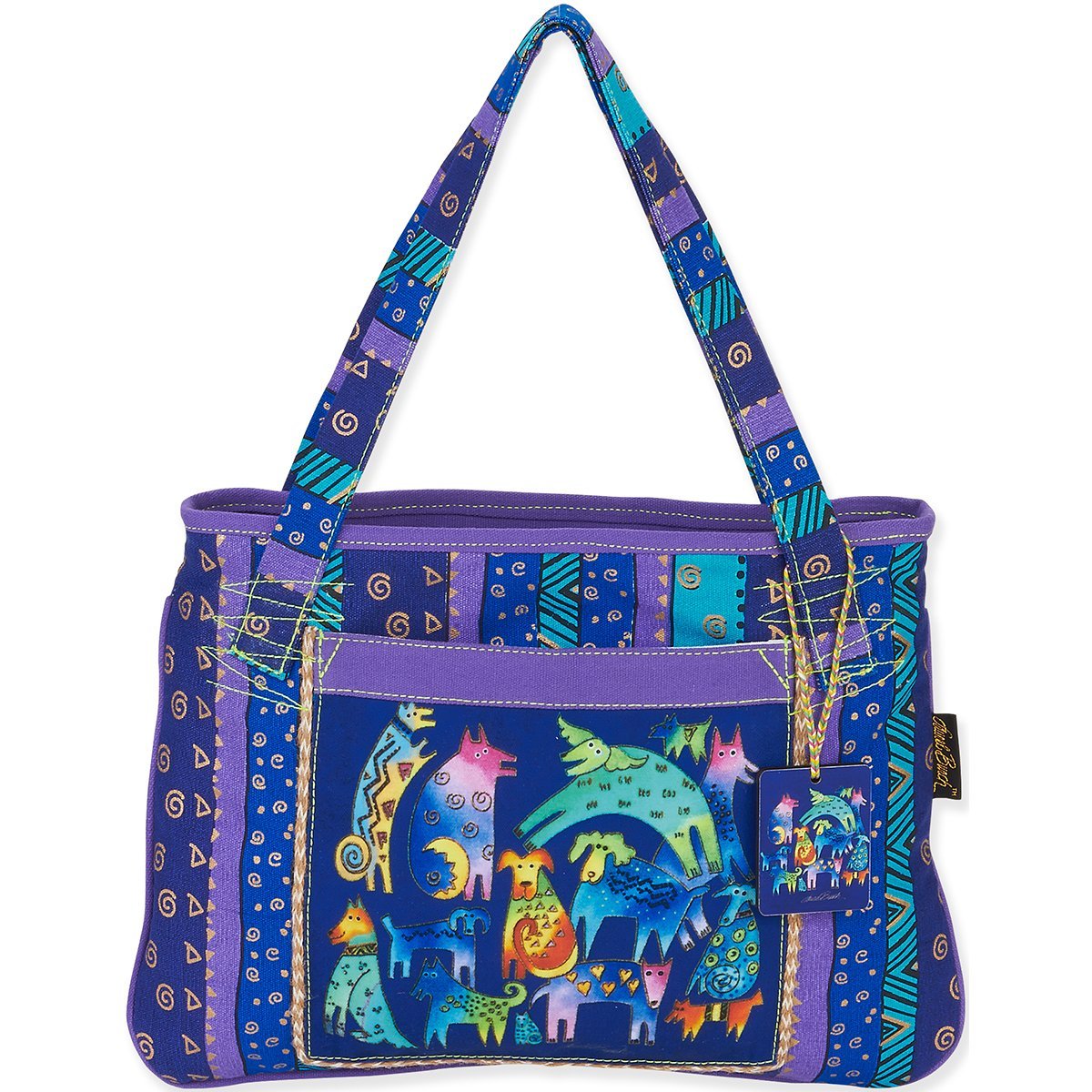 Lb5391 15 X 11 In. Mythical Dogs Tote Bag, Medium