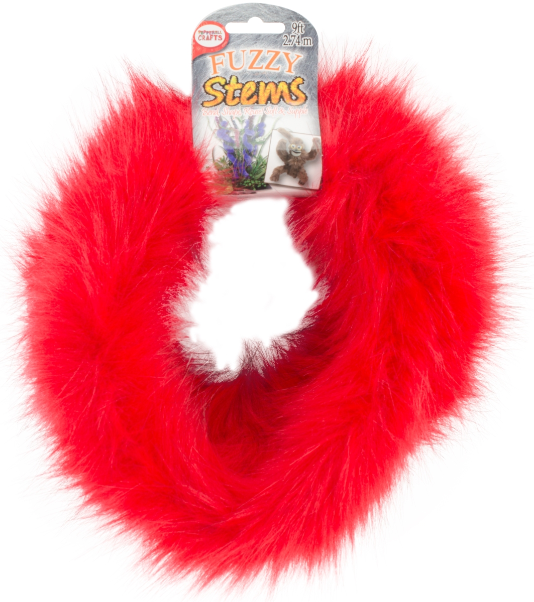 Pepperell FUZZY-9016 9 ft. Fuzzy Stem Red Pepperell FUZZY-9016 9 ft. Fuzzy Stem Red