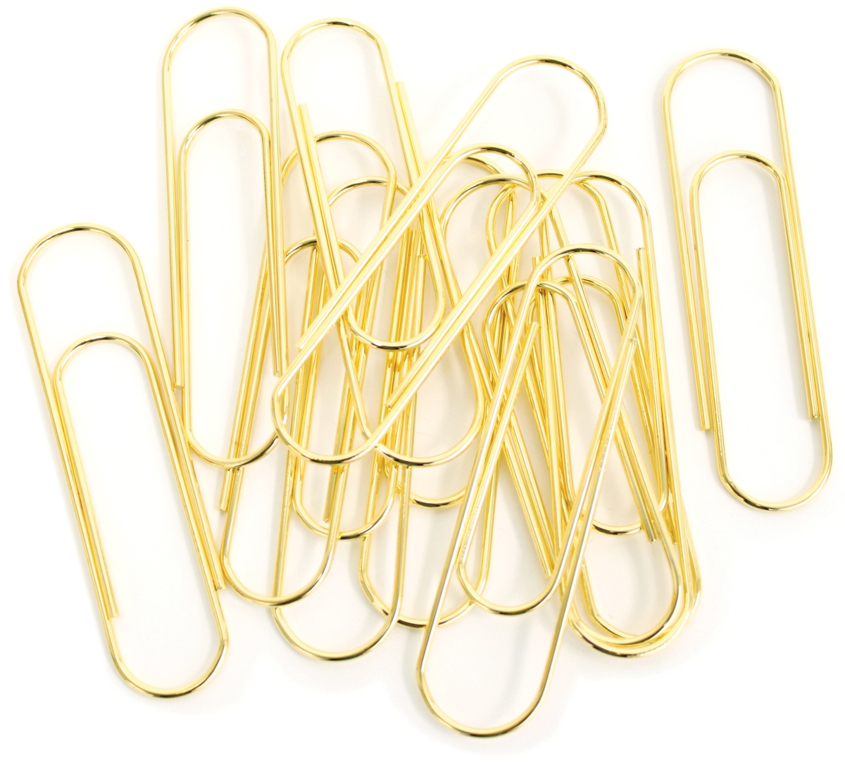 BCI Crafts CLP12GLD Jumbo Metal Paper Clips Gold - 12 Piece BCI Crafts CLP12GLD Jumbo Metal Paper Clips Gold - 12 Piece