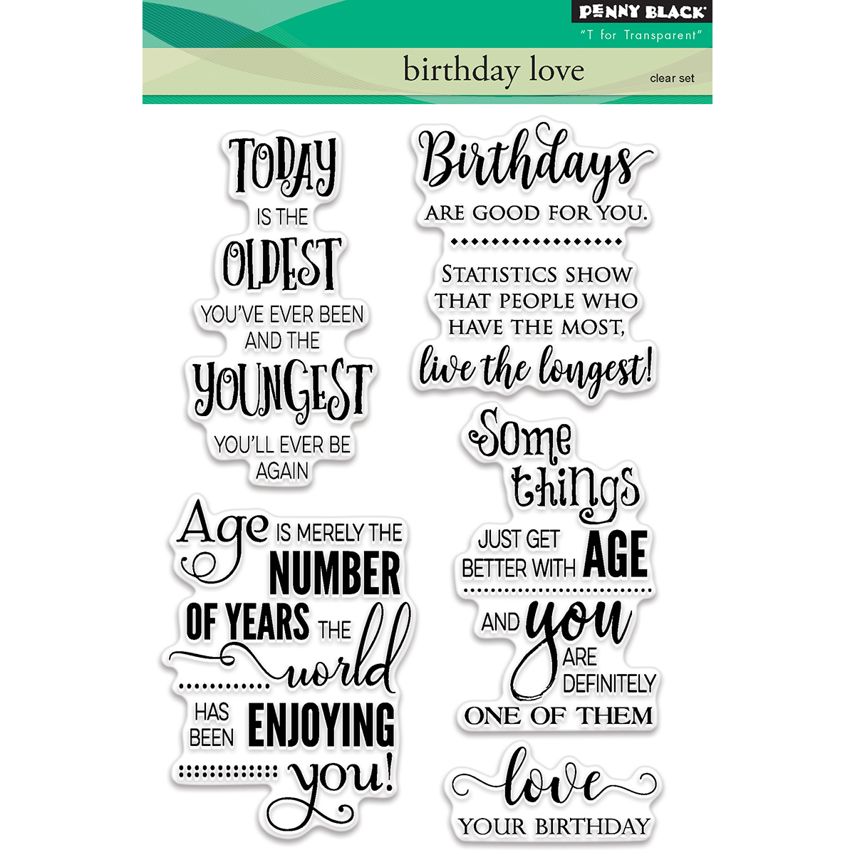 Penny Black PB30413 Clear Stamps Birthday Love Penny Black PB30413 Clear Stamps Birthday Love
