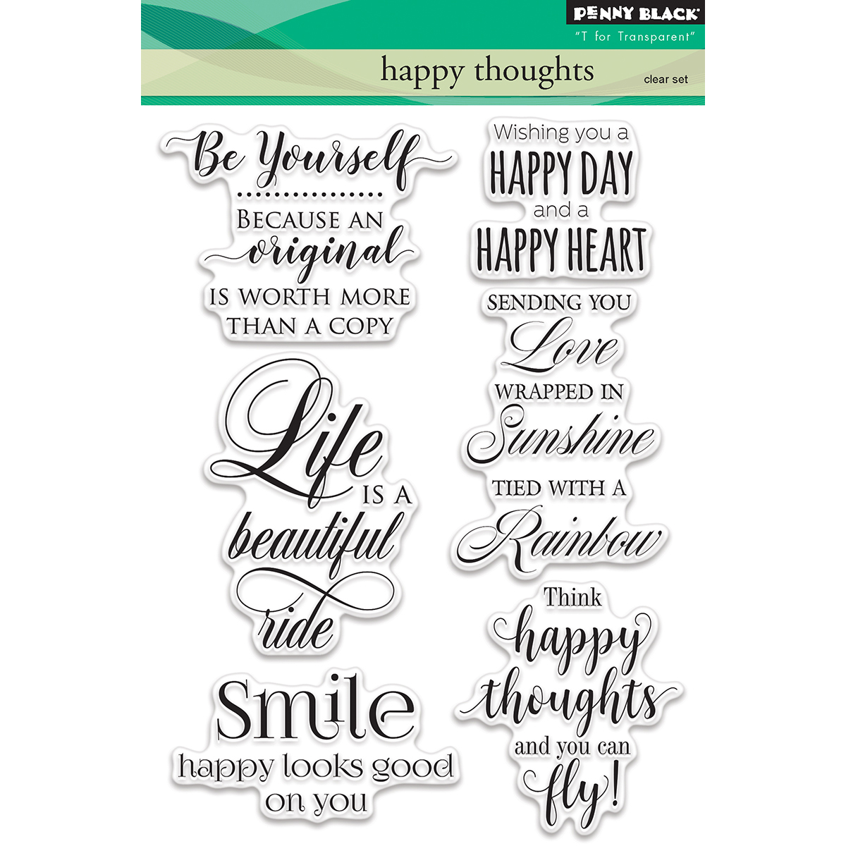 Penny Black PB30416 Clear Stamps Happy Thoughts Penny Black PB30416 Clear Stamps Happy Thoughts