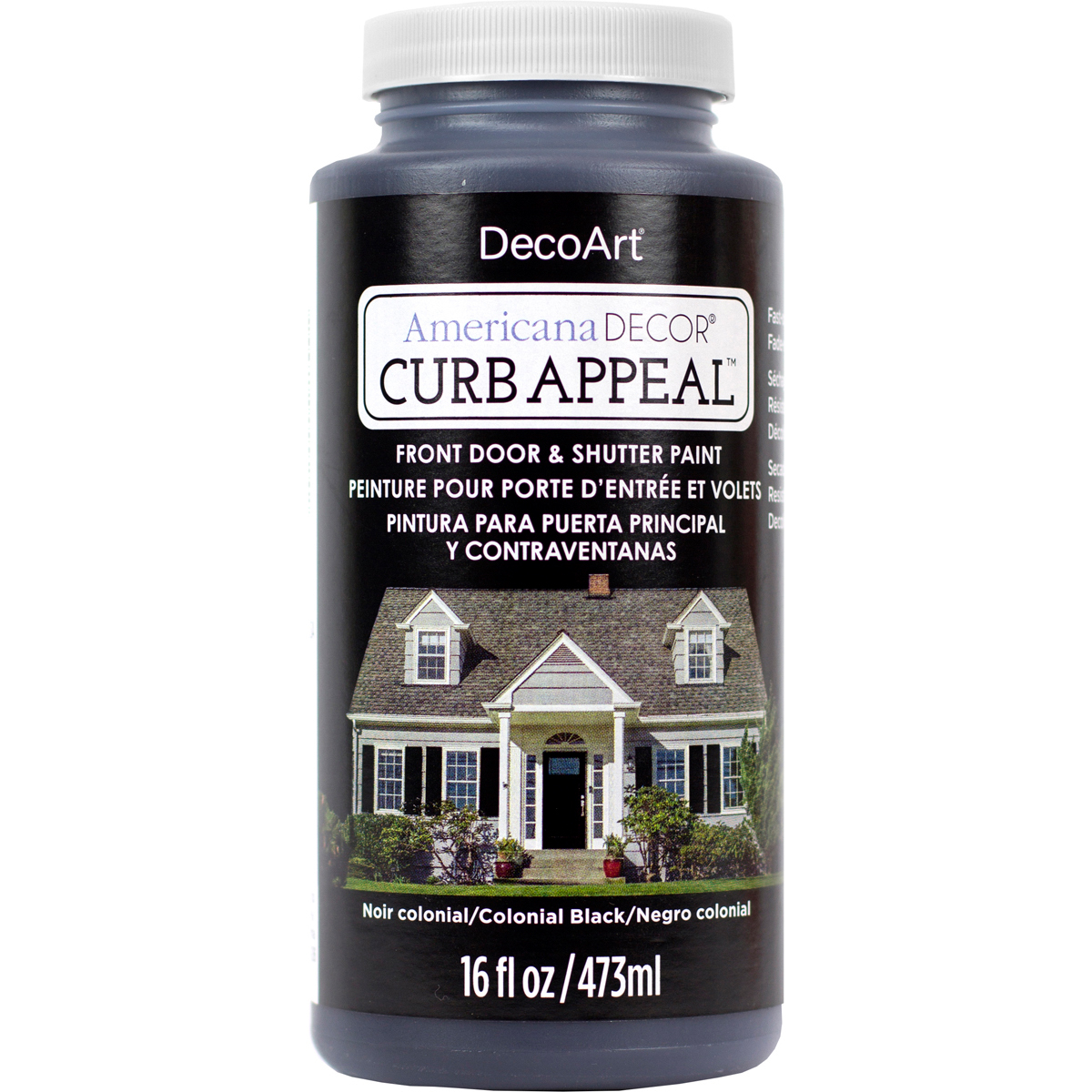 Deco Art ADCA65-01 16 oz Curb Appeal Paint Colonial Black Deco Art ADCA65-01 16 oz Curb Appeal Paint Colonial Black