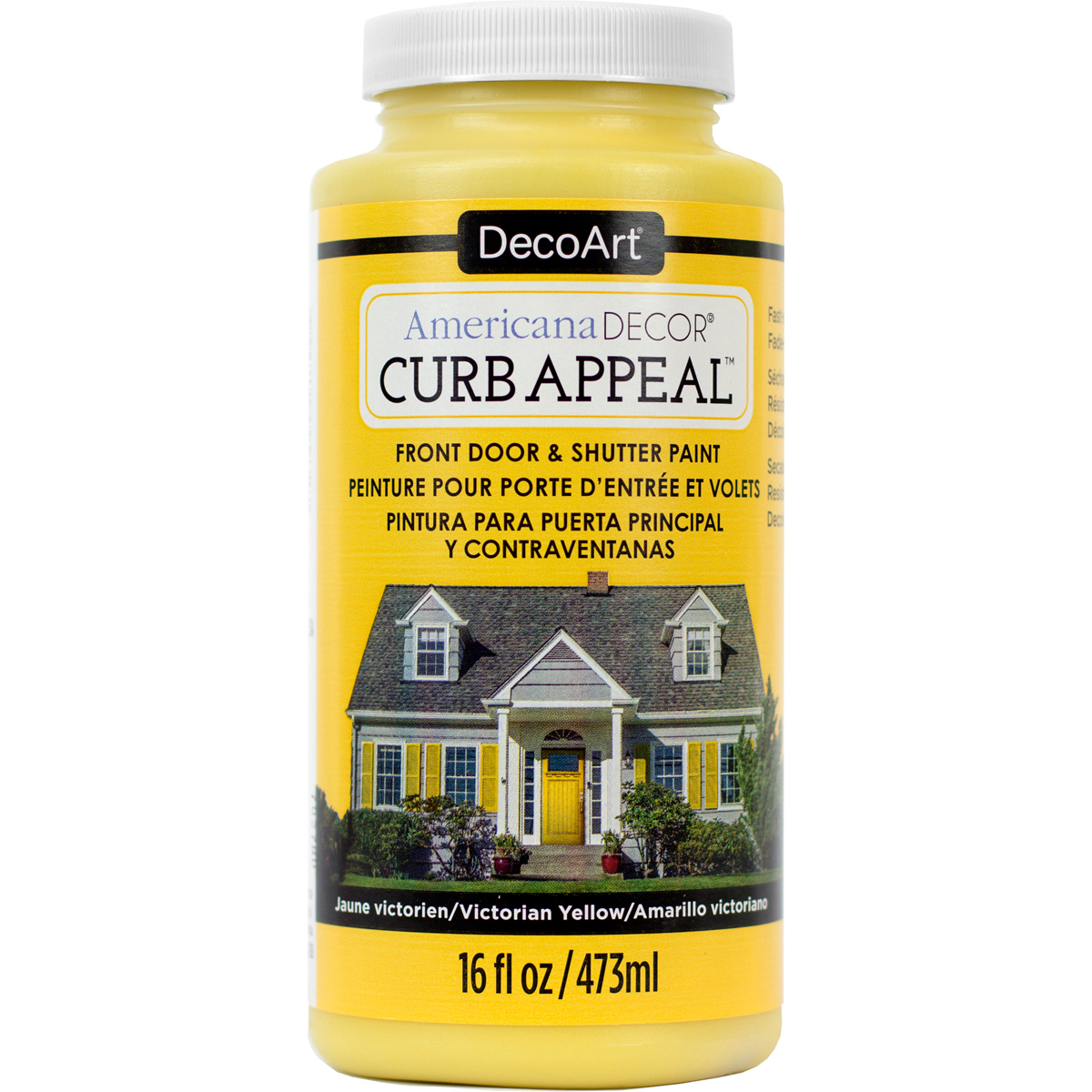 Deco Art ADCA65-09 16 oz Curb Appeal Paint Victorian Yellow Deco Art ADCA65-09 16 oz Curb Appeal Paint Victorian Yellow