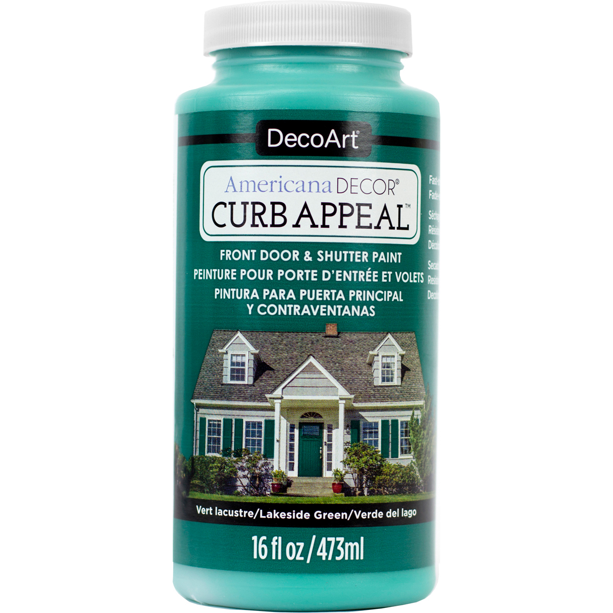 Deco Art ADCA65-14 16 oz Curb Appeal Paint Lakeside Green Deco Art ADCA65-14 16 oz Curb Appeal Paint Lakeside Green