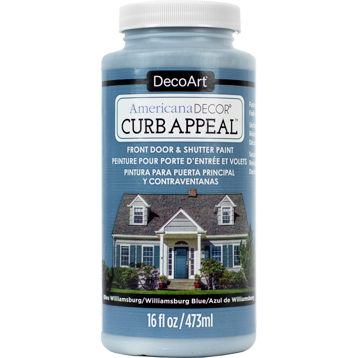 Deco Art ADCA65-16 16 oz Curb Appeal Paint Williamsburg Blue Deco Art ADCA65-16 16 oz Curb Appeal Paint Williamsburg Blue
