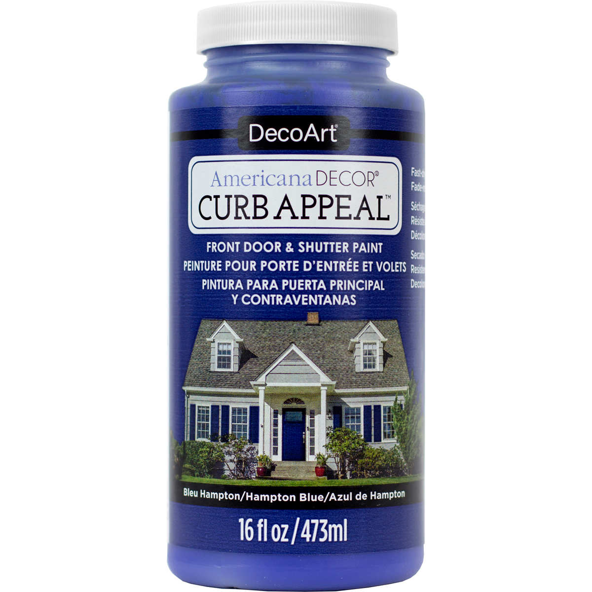 Deco Art ADCA65-18 16 oz Curb Appeal Paint Hampton Blue Deco Art ADCA65-18 16 oz Curb Appeal Paint Hampton Blue