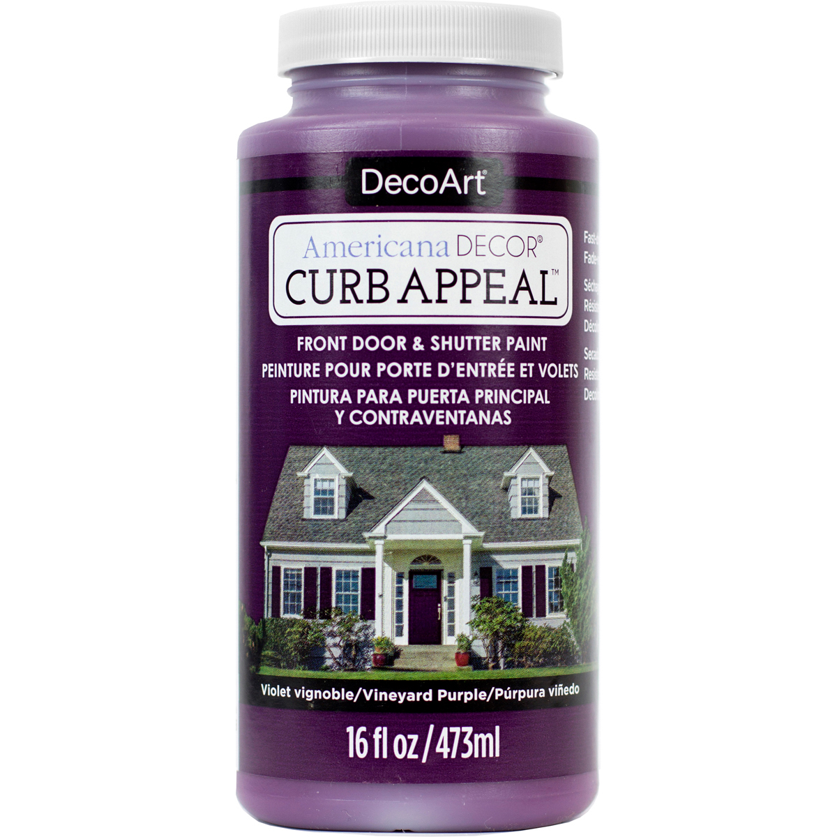 Deco Art ADCA65-20 16 oz Curb Appeal Paint Vineyard Purple Deco Art ADCA65-20 16 oz Curb Appeal Paint Vineyard Purple