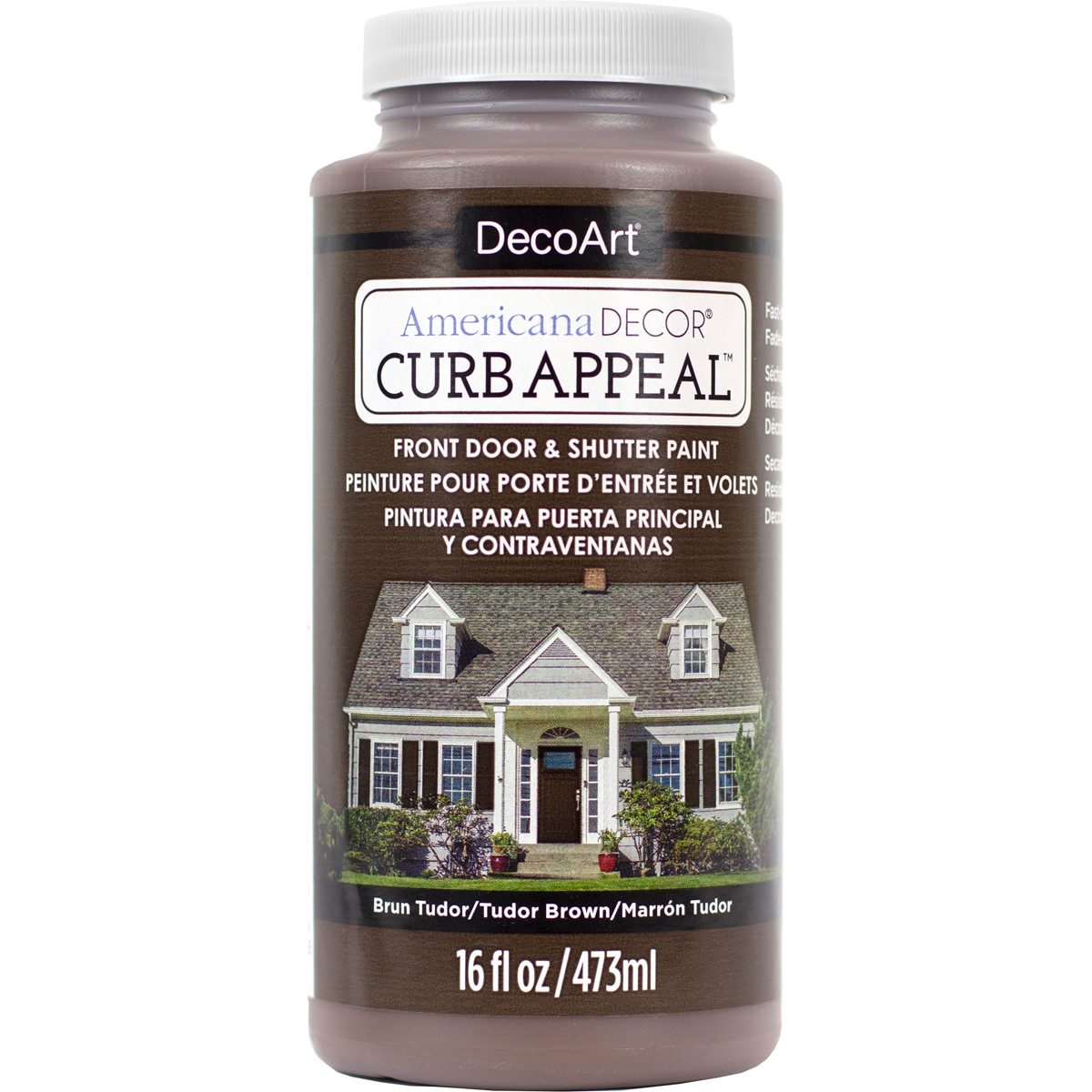 Deco Art ADCA65-23 16 oz Curb Appeal Paint Tudor Brown Deco Art ADCA65-23 16 oz Curb Appeal Paint Tudor Brown