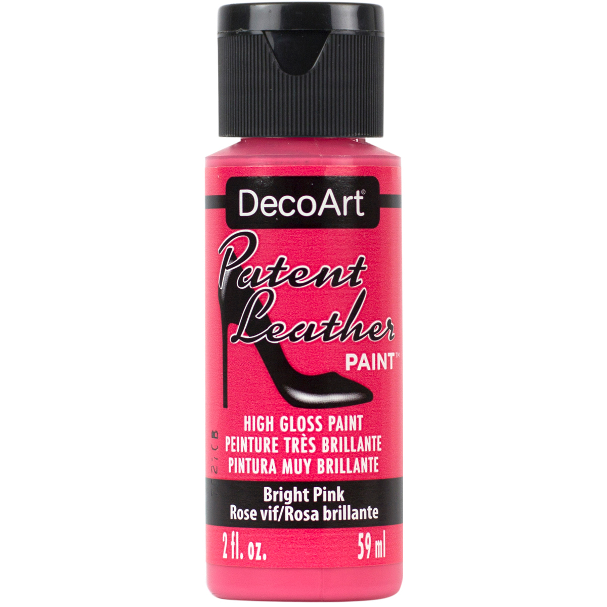 Deco Art DPL-05 2 oz Patent Leather Paint Bright Pink Deco Art DPL-05 2 oz Patent Leather Paint Bright Pink