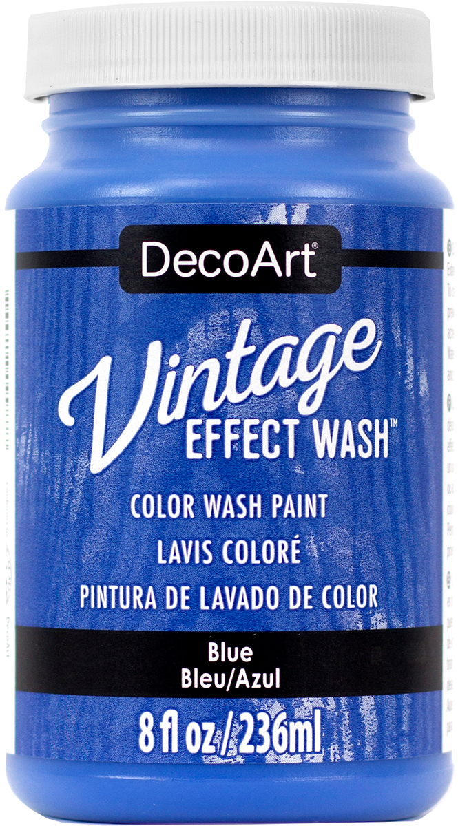 Deco Art DCW64-13 8 oz Americana Vintage Effect Wash Paint Blue Deco Art DCW64-13 8 oz Americana Vintage Effect Wash Paint Blue