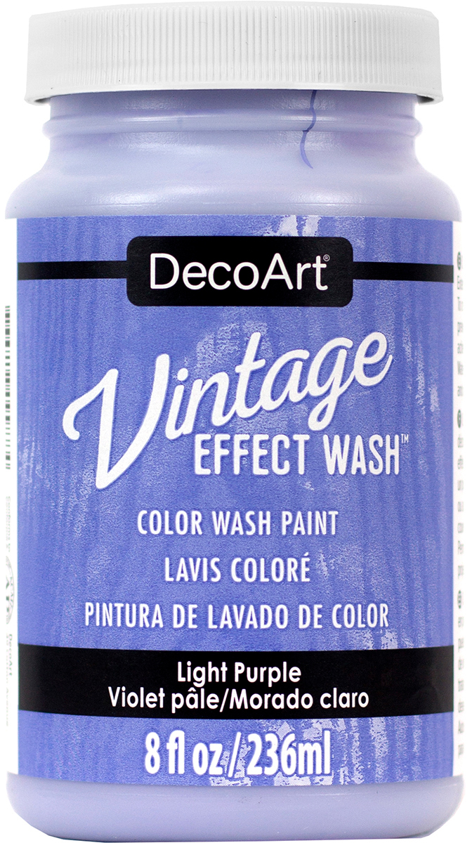 Deco Art DCW64-14 8 oz Americana Vintage Effect Wash Paint Light Purple Deco Art DCW64-14 8 oz Americana Vintage Effect Wash Paint Light Purple