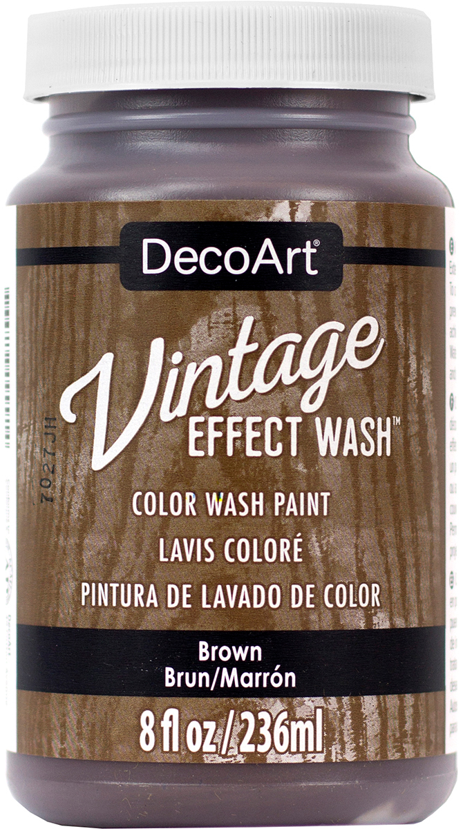 Deco Art DCW64-17 8 oz Americana Vintage Effect Wash Paint Brown Deco Art DCW64-17 8 oz Americana Vintage Effect Wash Paint Brown