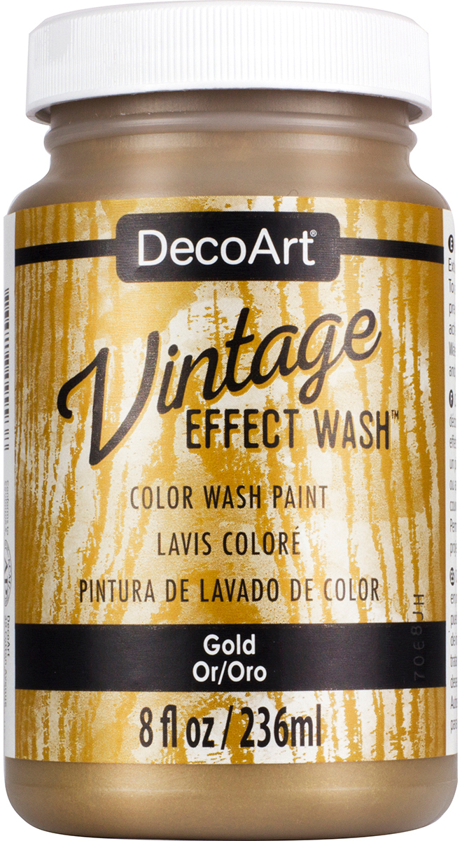 Deco Art DCW64-19 8 oz Americana Vintage Effect Wash Paint Gold Deco Art DCW64-19 8 oz Americana Vintage Effect Wash Paint Gold