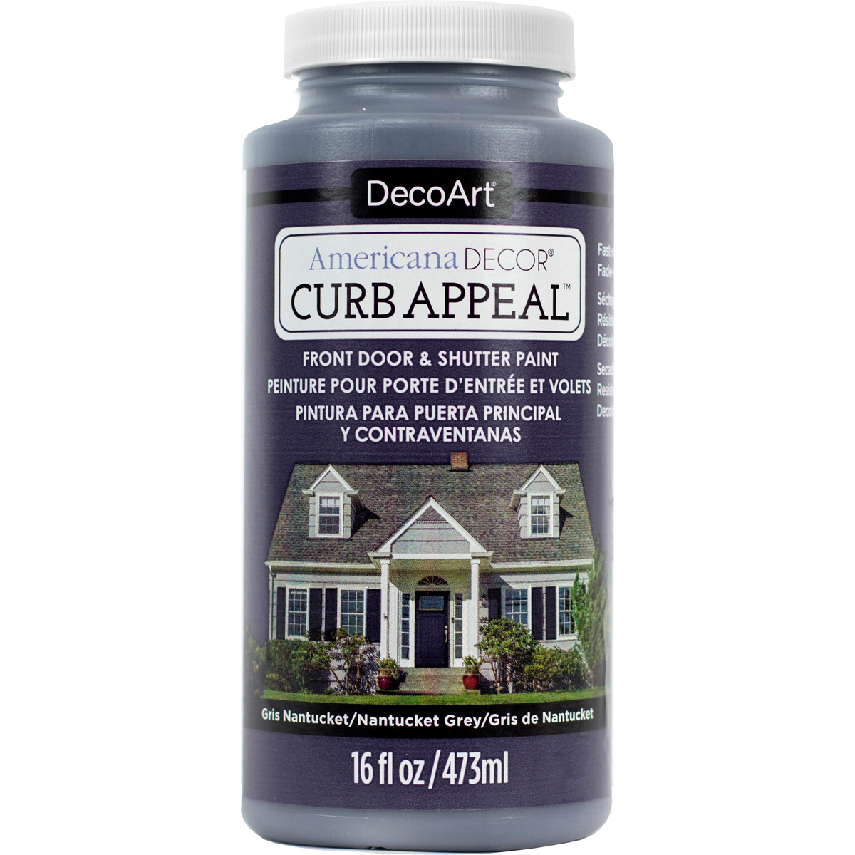 Deco Art ADCA65-26 16 oz Curb Appeal Paint Nantucket Grey Deco Art ADCA65-26 16 oz Curb Appeal Paint Nantucket Grey