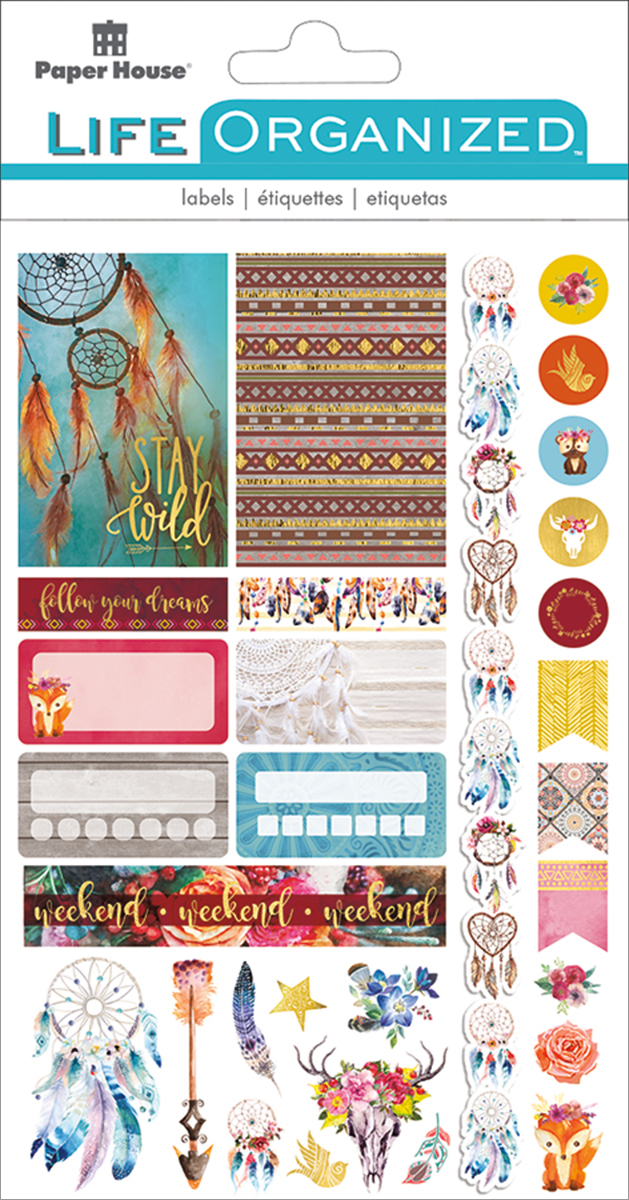 Paper House STPL-17E Life Organized Stickers Freespirit Paper House STPL-17E Life Organized Stickers Freespirit