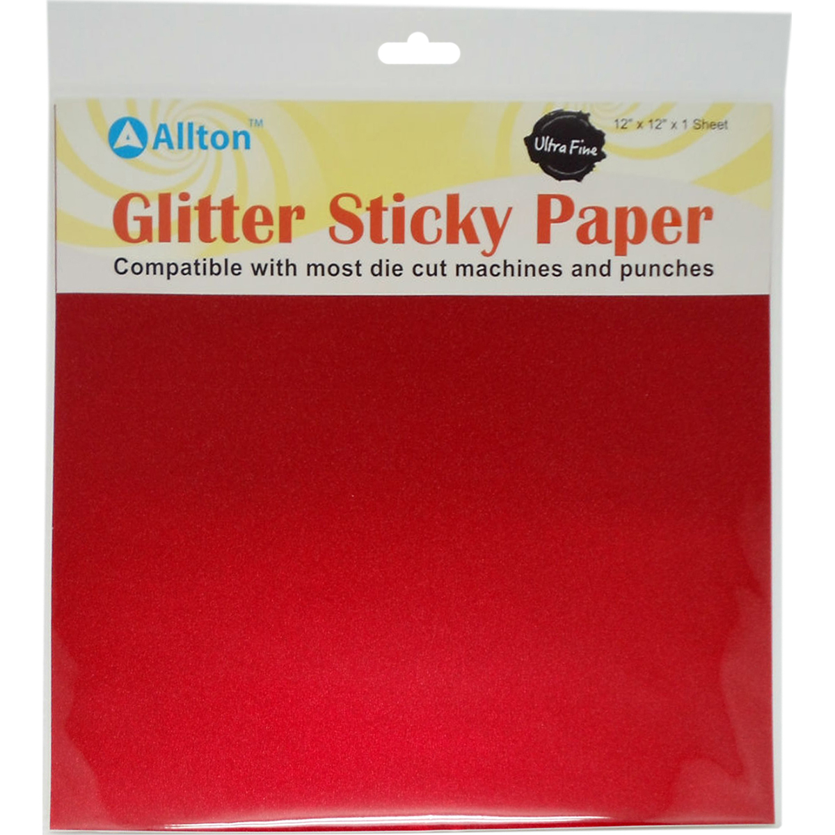 Allton GT1212-3 Ultra Fine Glitter Sticky Paper - Red Allton GT1212-3 Ultra Fine Glitter Sticky Paper - Red