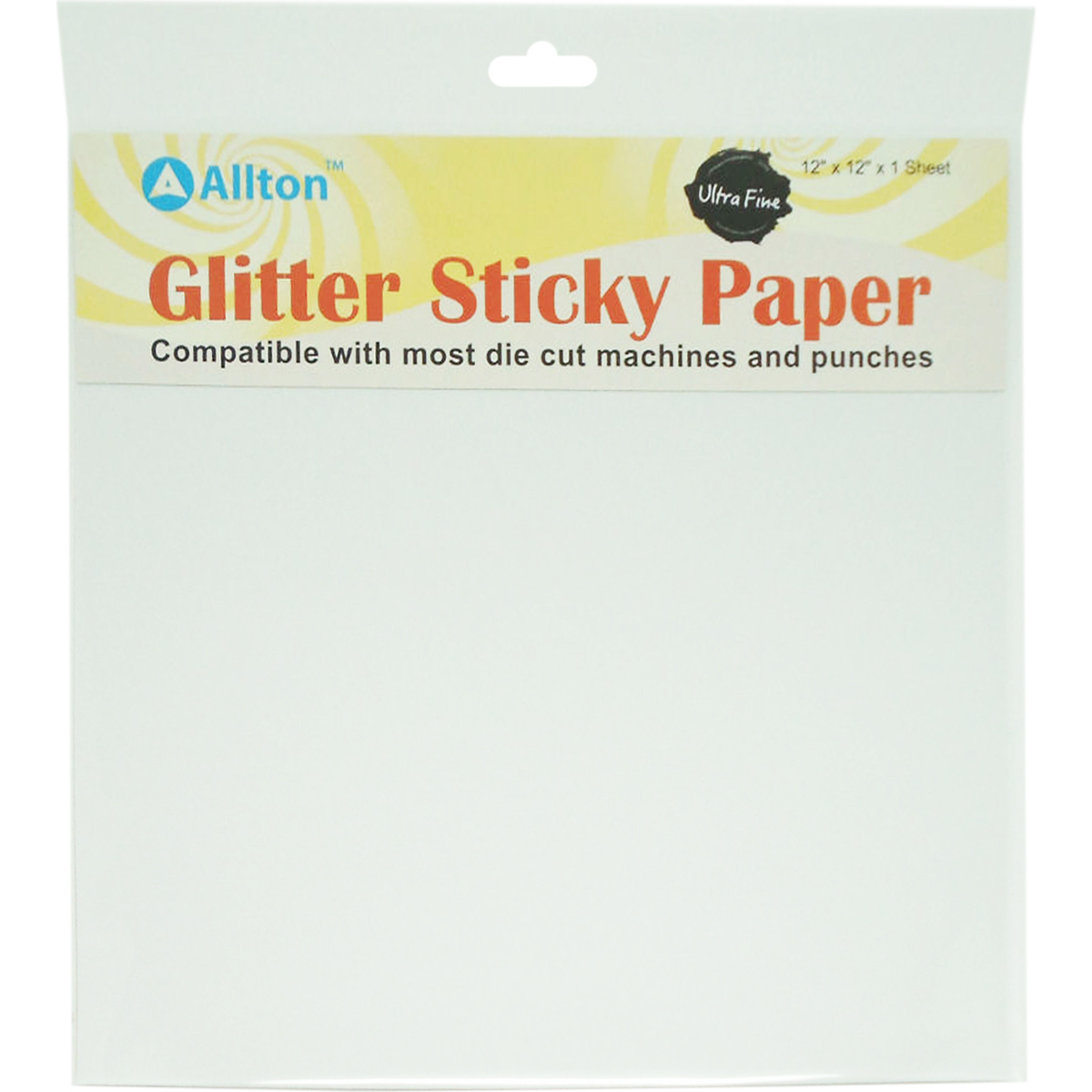 Allton GT1212-7 Ultra Fine Glitter Sticky Paper - White Allton GT1212-7 Ultra Fine Glitter Sticky Paper - White