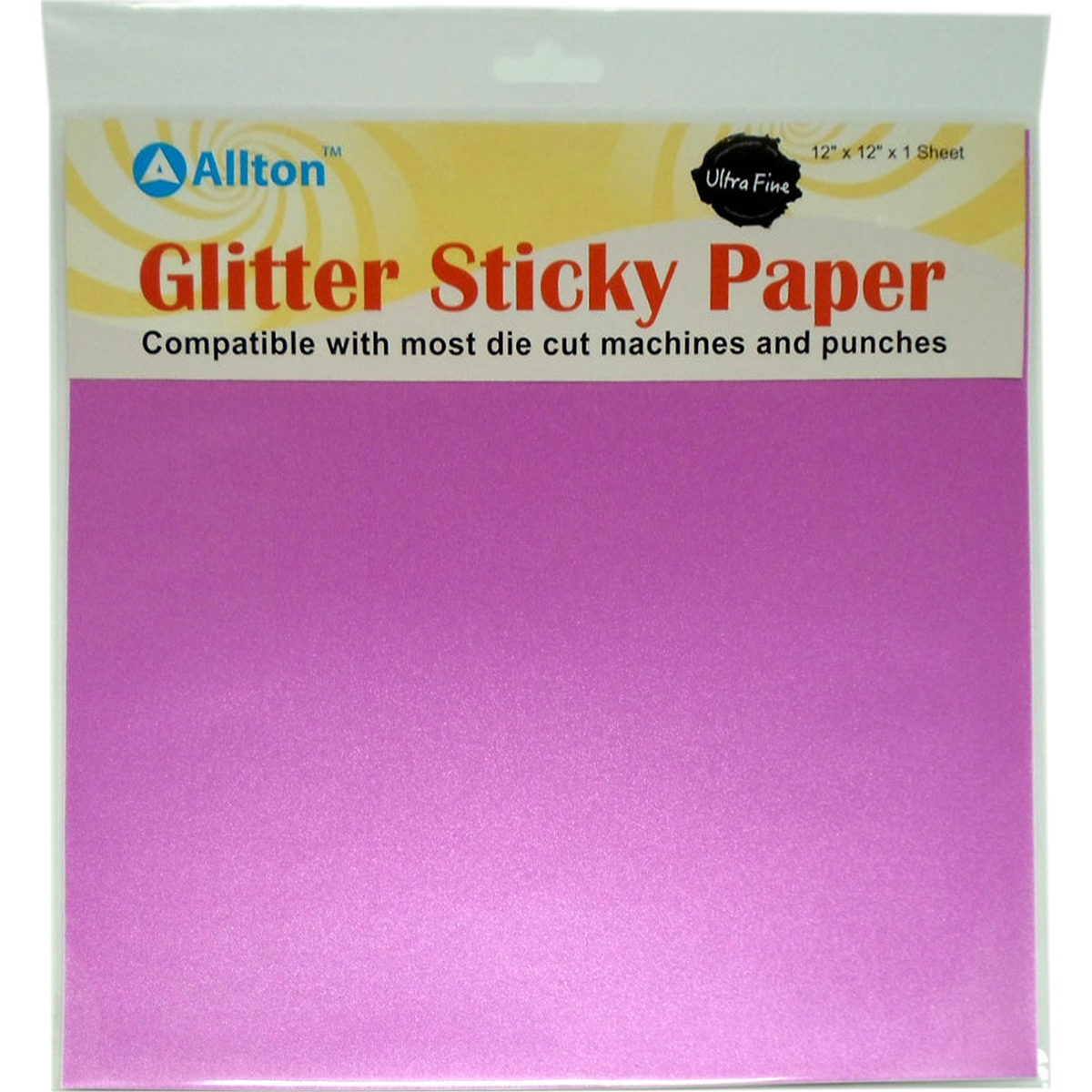 Allton GT1212-8 Ultra Fine Glitter Sticky Paper - Rose Pink Allton GT1212-8 Ultra Fine Glitter Sticky Paper - Rose Pink