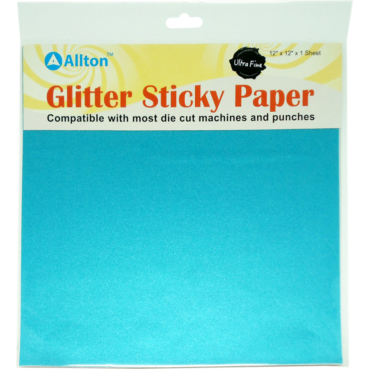Allton GT1212-9 Ultra Fine Glitter Sticky Paper - Aqua Blue Allton GT1212-9 Ultra Fine Glitter Sticky Paper - Aqua Blue