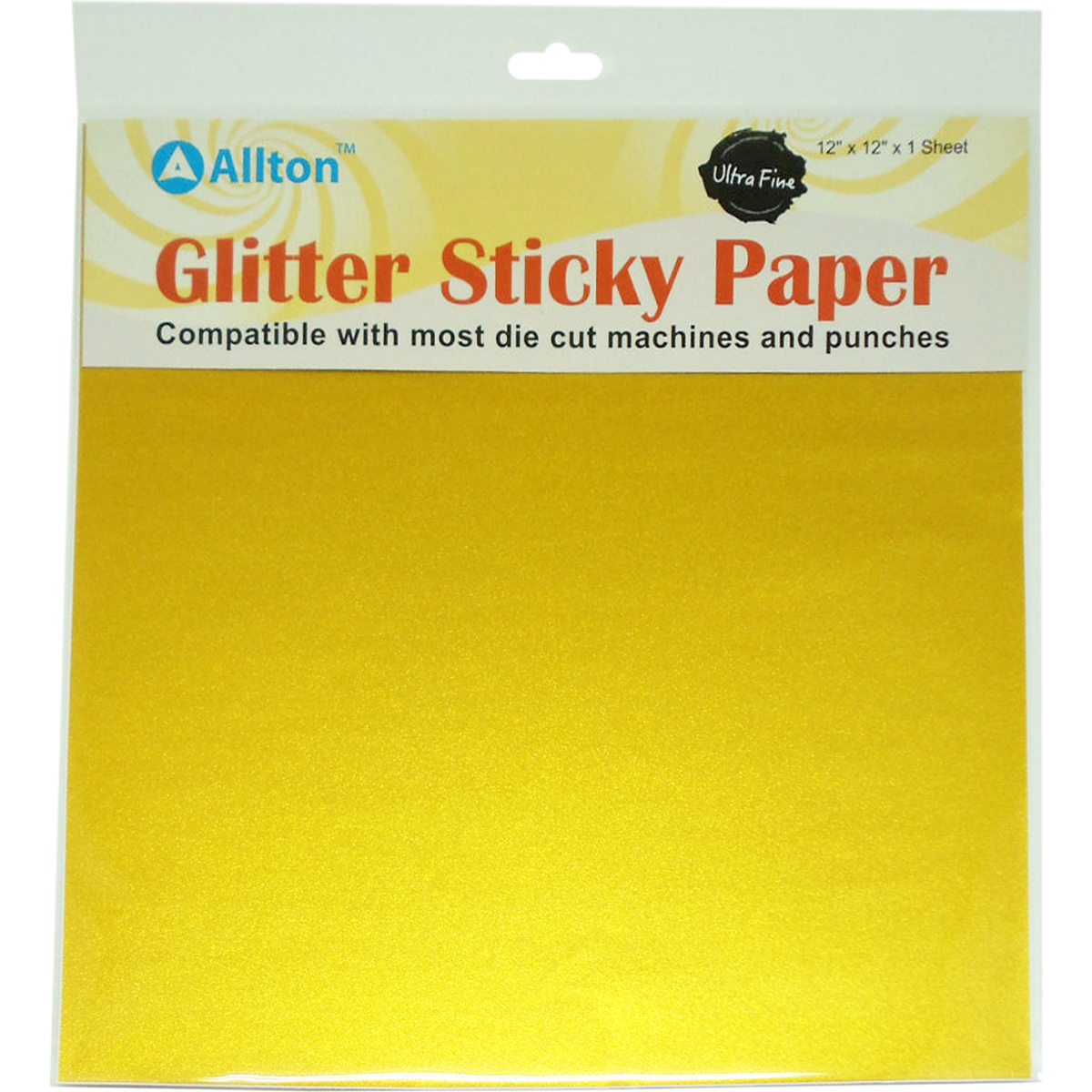 Allton GT1212-11 Ultra Fine Glitter Sticky Paper - Golden Yellow Allton GT1212-11 Ultra Fine Glitter Sticky Paper - Golden Yellow