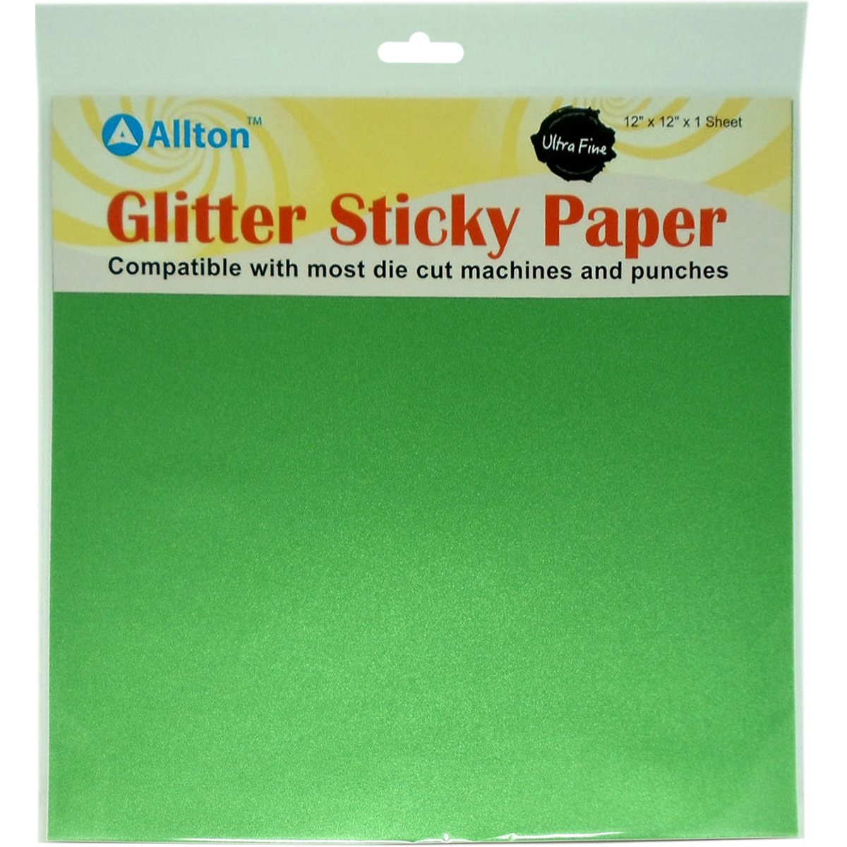 Allton GT1212-13 Ultra Fine Glitter Sticky Paper - Apple Green Allton GT1212-13 Ultra Fine Glitter Sticky Paper - Apple Green