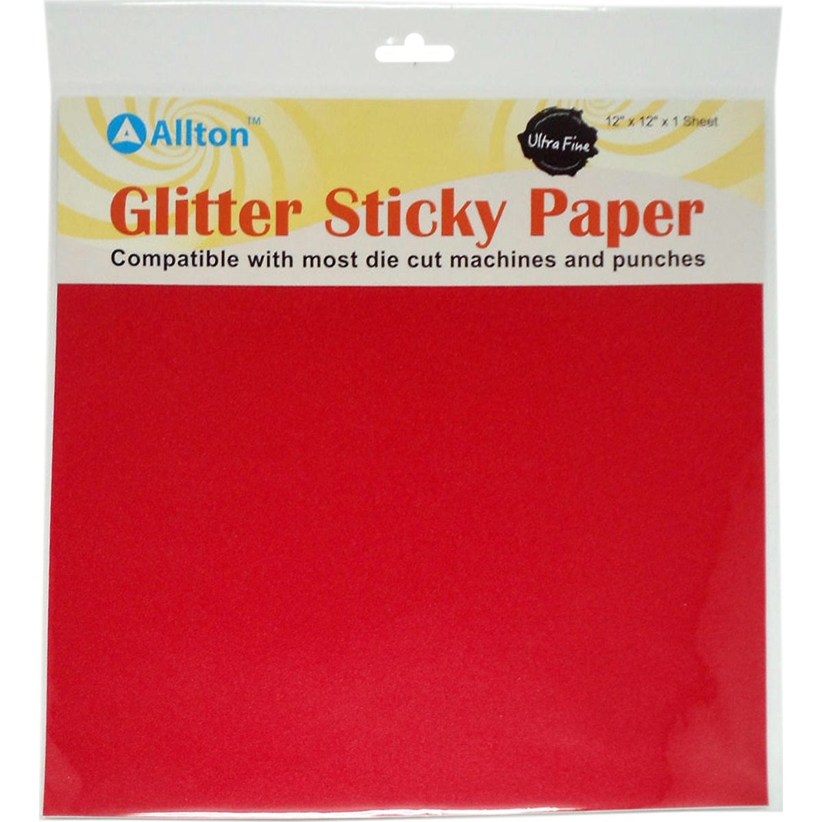 Allton GT1212-14 Ultra Fine Glitter Sticky Paper - Gala Red Allton GT1212-14 Ultra Fine Glitter Sticky Paper - Gala Red
