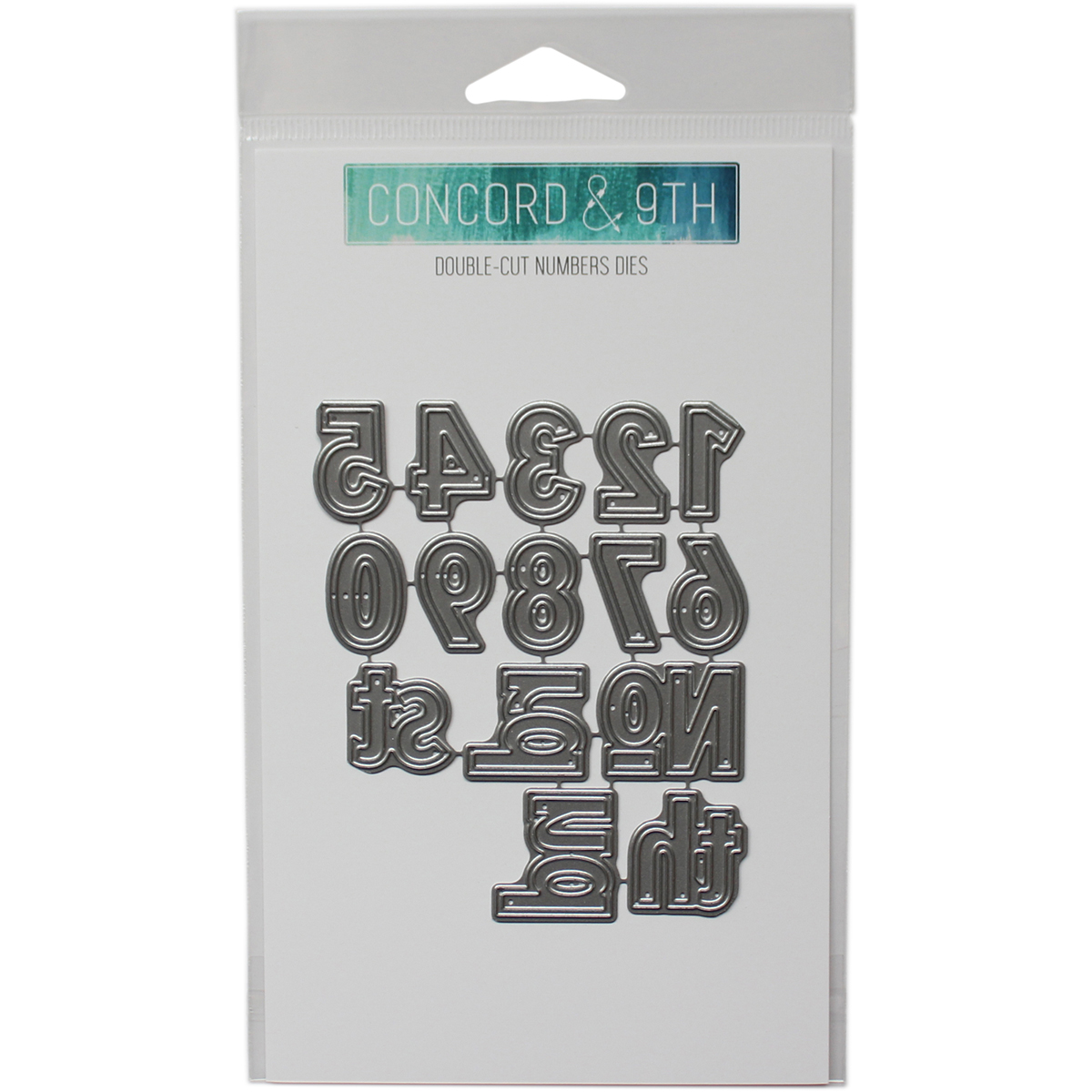 Concord & 9th 10183 Double Cut Numbers Metal Die Cuts Concord & 9th 10183 Double Cut Numbers Metal Die Cuts
