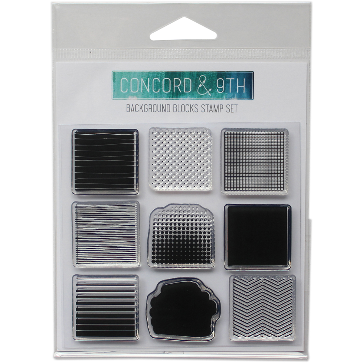 Concord & 9th 10184 4 x 4 in. Background Blocks Clear Stamp Concord & 9th 10184 4 x 4 in. Background Blocks Clear Stamp