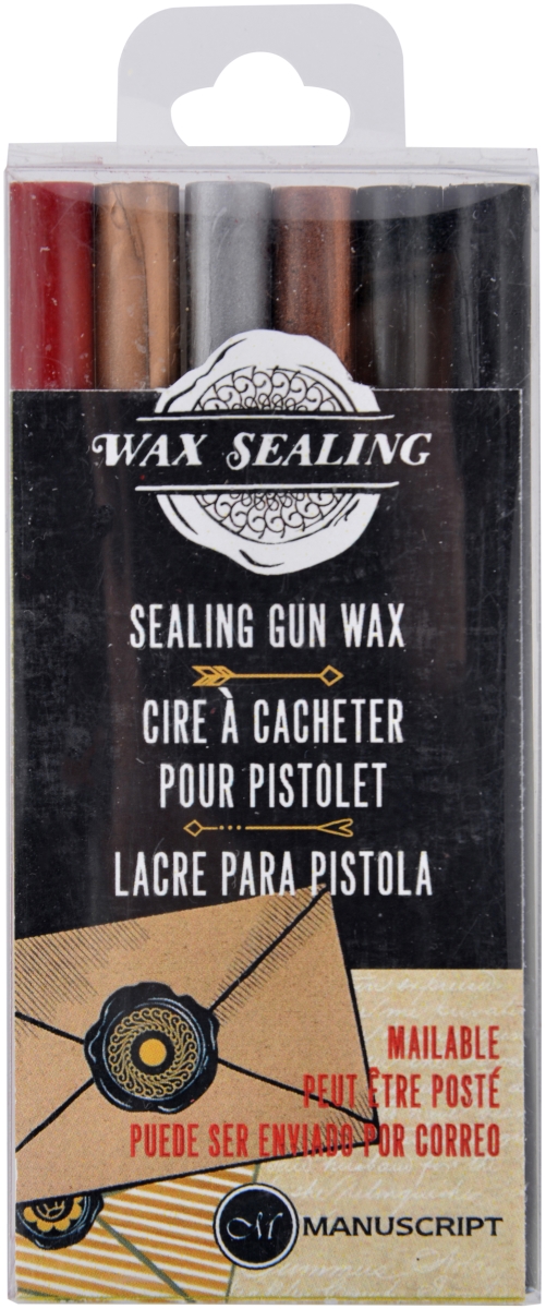 7626ast Assorted Colors-sealing Gun Wax - Pack Of 6