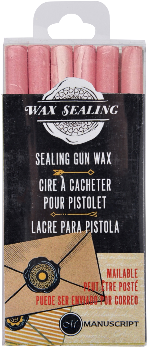 7626pnk Pink Sealing Gun Wax - Pack Of 6
