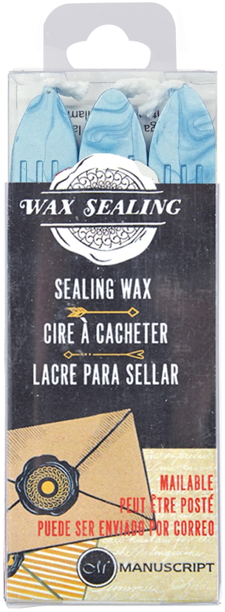7633blu Blue Sealing Wax - Pack Of 3