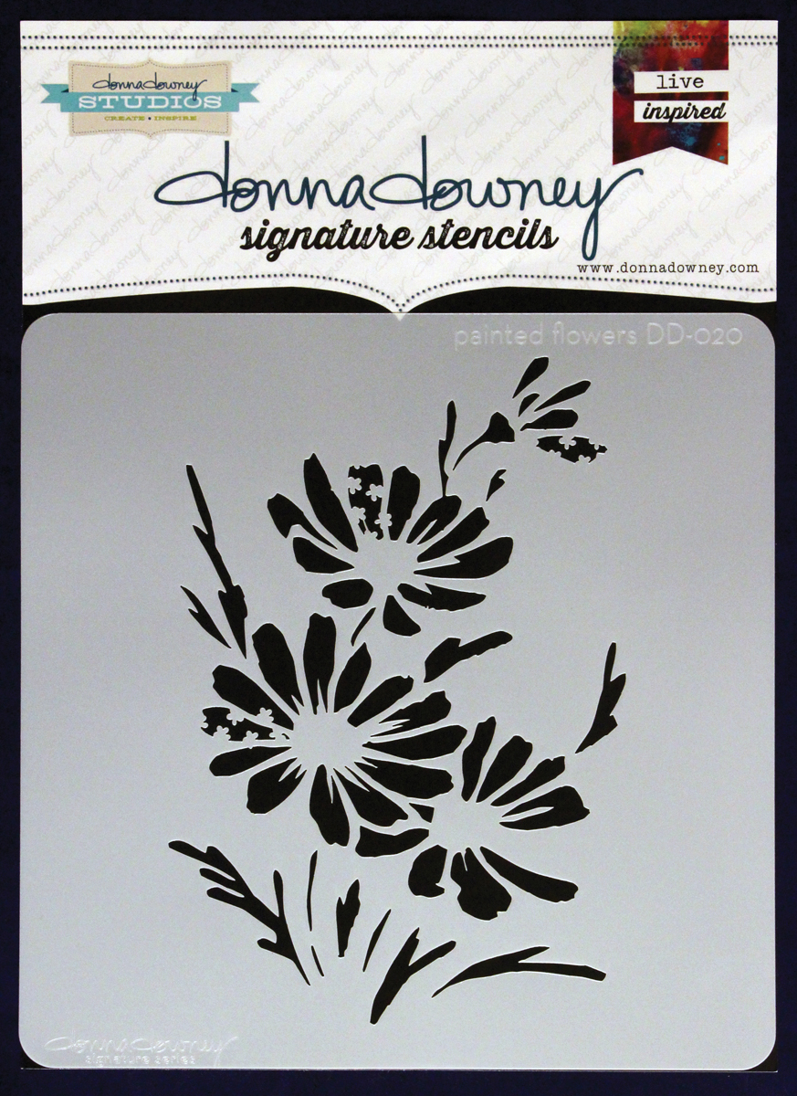 Donna Downey Stencils DD-ST-20 8.5 x 8.5 in. Signature Stencils - Painted Flowers Donna Downey Stencils DD-ST-20 8.5 x 8.5 in. Signature Stencils - Painted Flowers