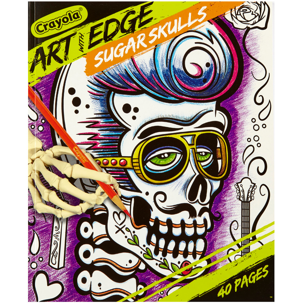 Crayola 04-0031 Art with Edge Coloring Book - Sugar Skulls Crayola 04-0031 Art with Edge Coloring Book - Sugar Skulls
