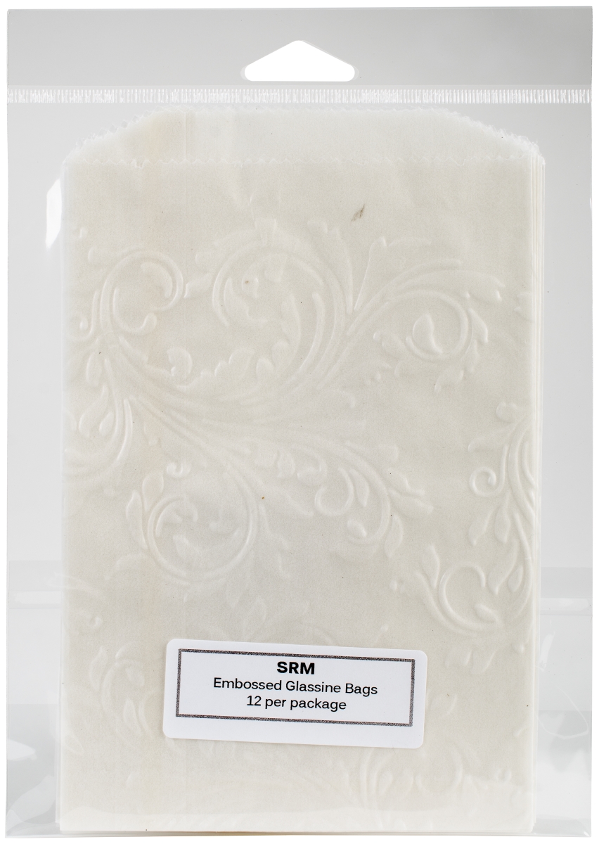 SRM Press SRM65006 4.75 x 6.75 in. Embossed Glassine Bags - Flourish - 12 per Pack SRM Press SRM65006 4.75 x 6.75 in. Embossed Glassine Bags - Flourish - 12 per Pack