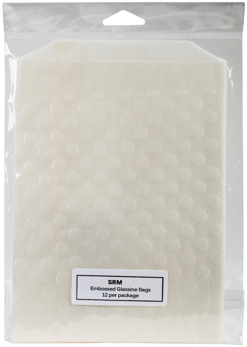 SRM Press SRM65028 5.75 x 7.75 in. Embossed Glassine Bags - Dots - 12 per Pack SRM Press SRM65028 5.75 x 7.75 in. Embossed Glassine Bags - Dots - 12 per Pack