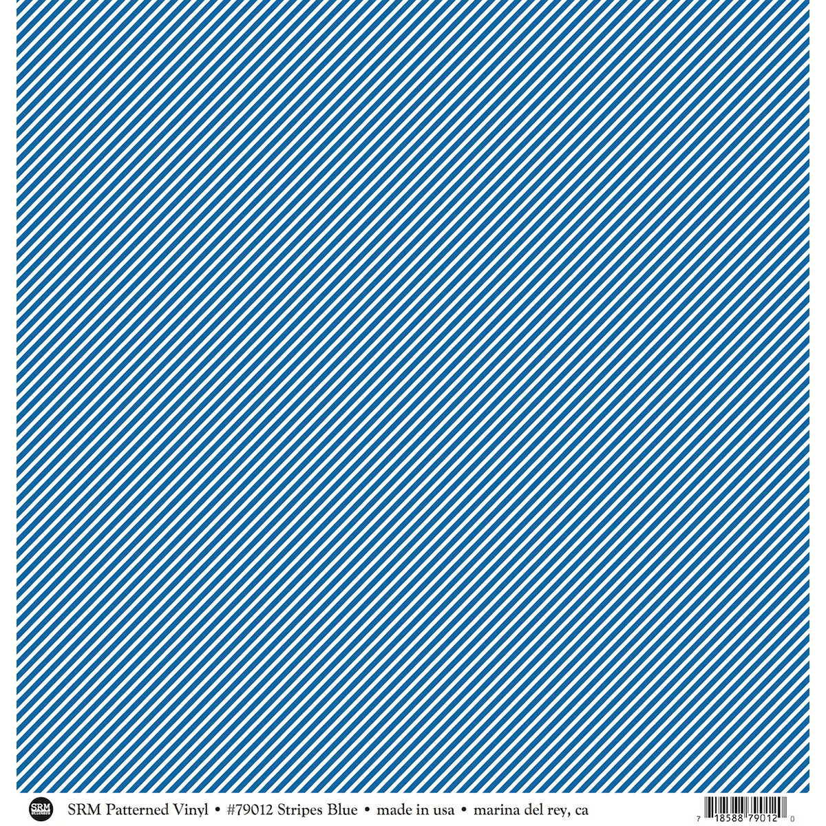 SRM Press SRM79012 12 x 12 in. SRM Patterned Vinyl Matte Stripes Blue - 12 per Pack SRM Press SRM79012 12 x 12 in. SRM Patterned Vinyl Matte Stripes Blue - 12 per Pack