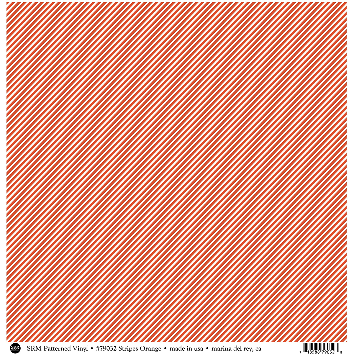 SRM Press SRM79032 12 x 12 in. SRM Patterned Vinyl Matte Stripe Orange - 12 per Pack SRM Press SRM79032 12 x 12 in. SRM Patterned Vinyl Matte Stripe Orange - 12 per Pack