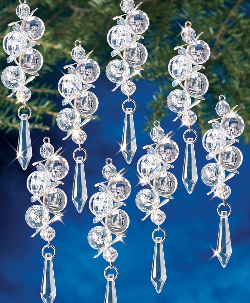 Beadery Bok-7445 Holiday Beaded Ornament Kit - Irridescent Bubbles Makes 8