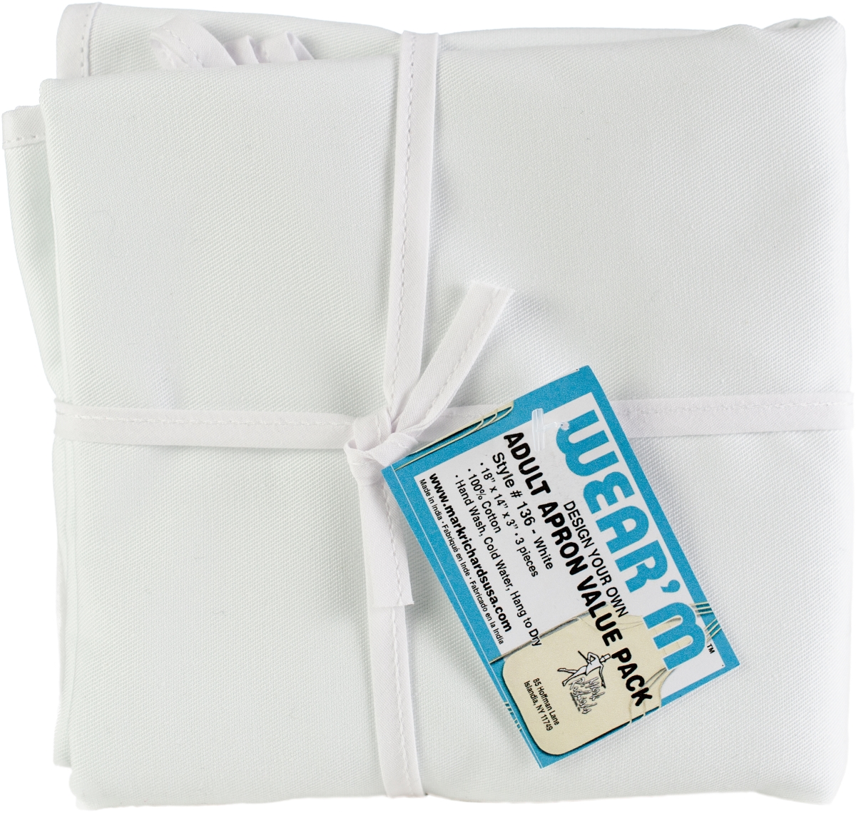 Mraav-136 12 X 19 In. White Adult Apron Value Pack