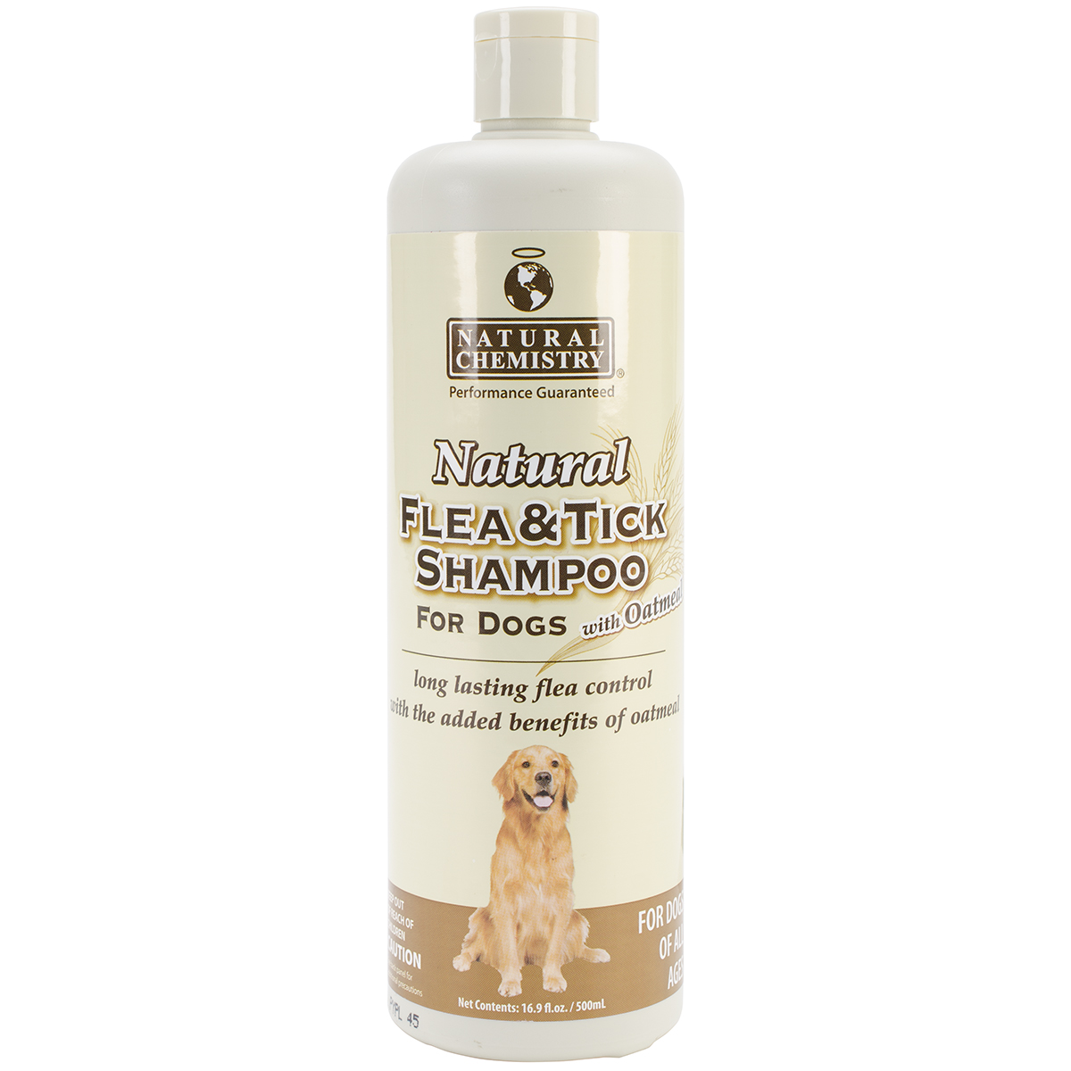 11205 16.9 Oz Natural Flea & Tick Shampoo With Oatmeal For Dogs