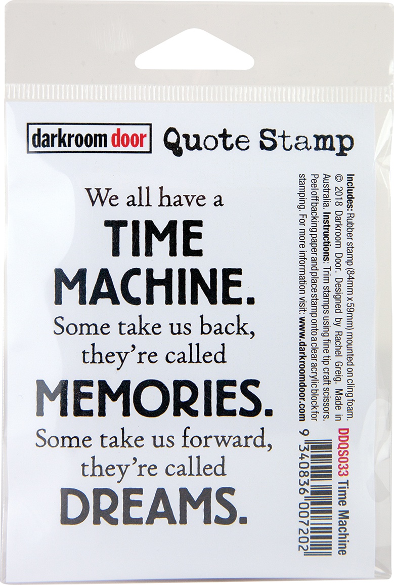Ddqs033 Time Machine - Cling Stamp