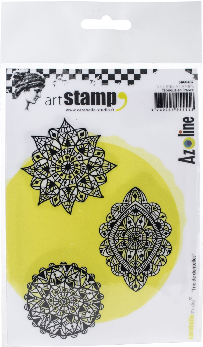 Sa60407 Trio Lace - Cling Stamp