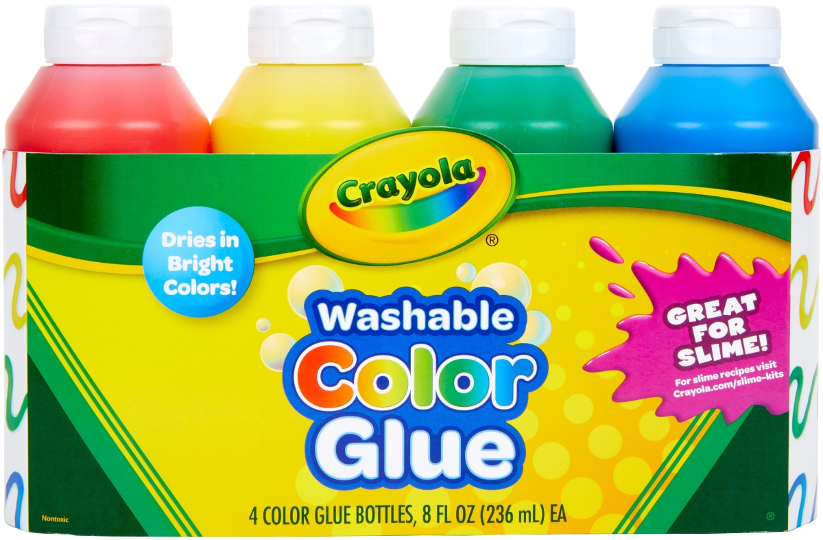 Crayola 69-8100 Washable Color Glue - Pack Of 4