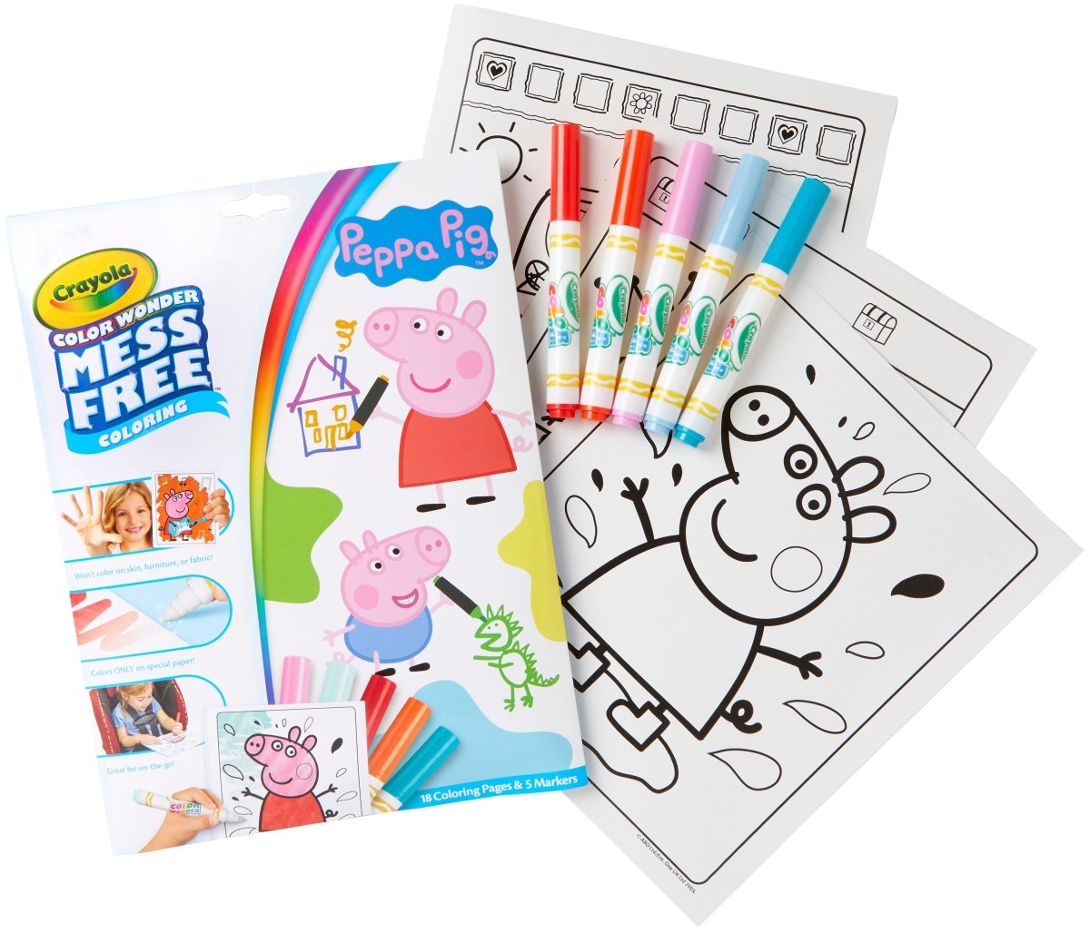 Crayola 75-70000 Peppa Pig Coloring Pad & Markers