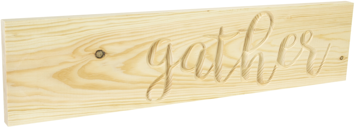 Cra0027 23.75 X 5.5 In. Wood Plaque-gather