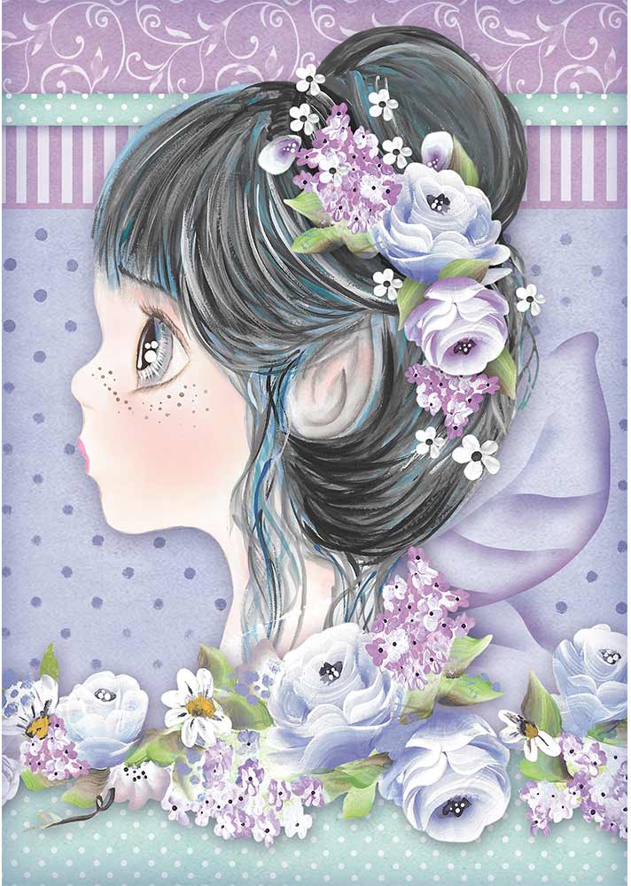 Dfsa4411 Rice Paper Sheet A4-lilac Fairy