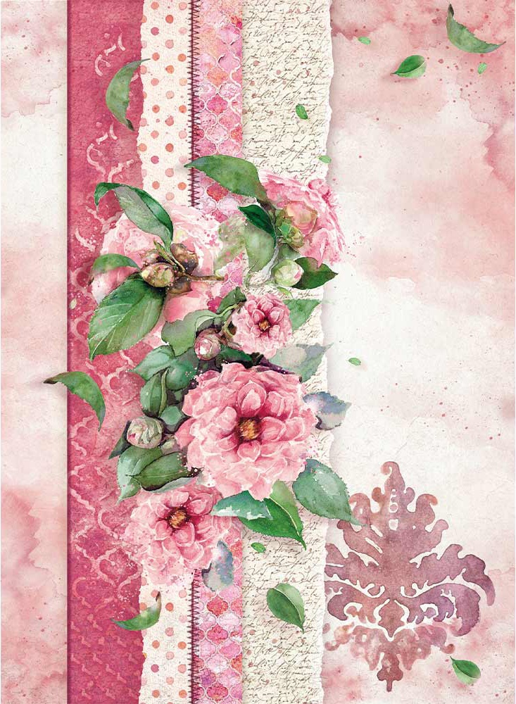 Dfsa4415 Rice Paper Sheet A4-flowers For You Pink
