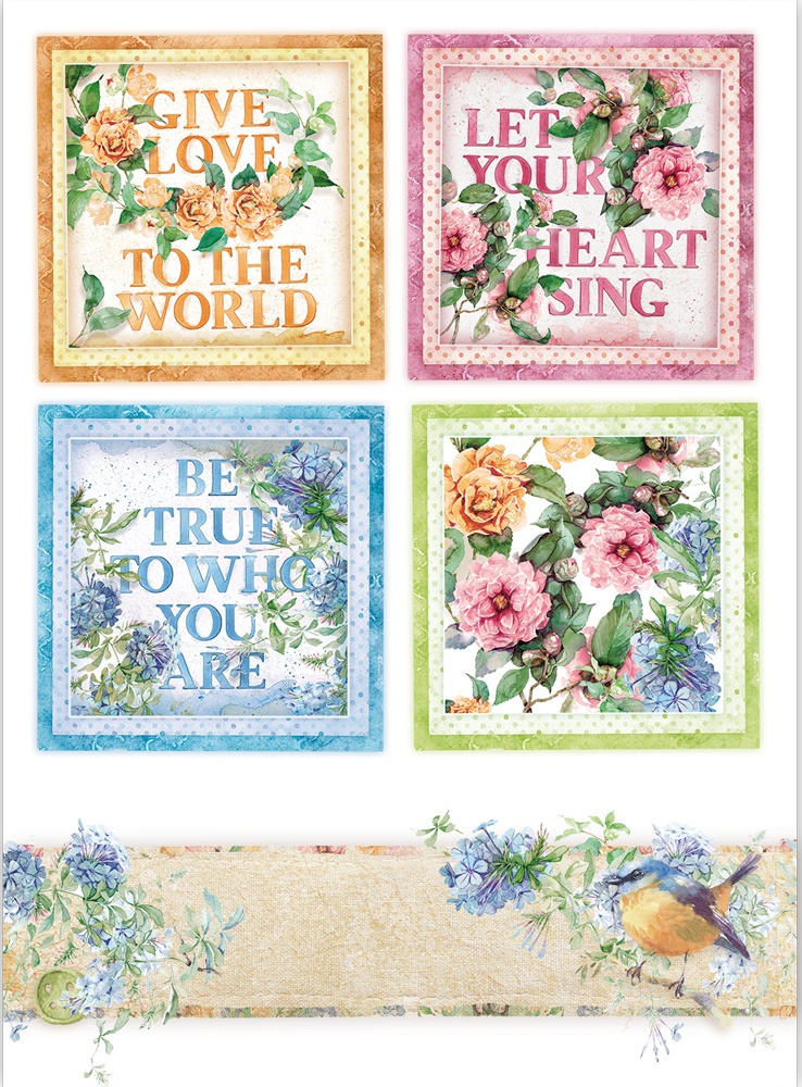 Dfsa4418 Rice Paper Sheet A4-flowers For You Cards