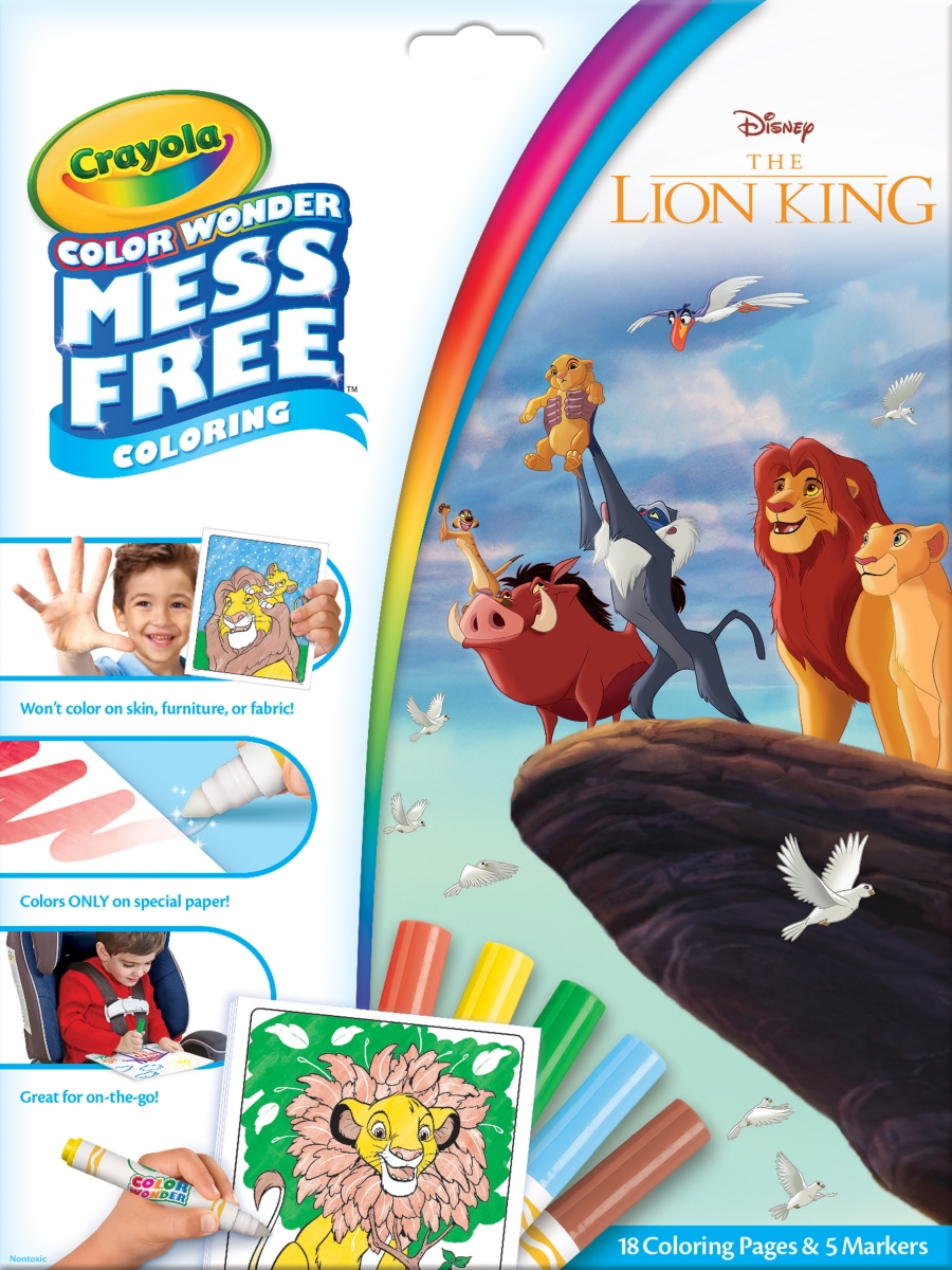 Crayola 75-7113 Color Wonder Coloring Pad & Markers - Lion King