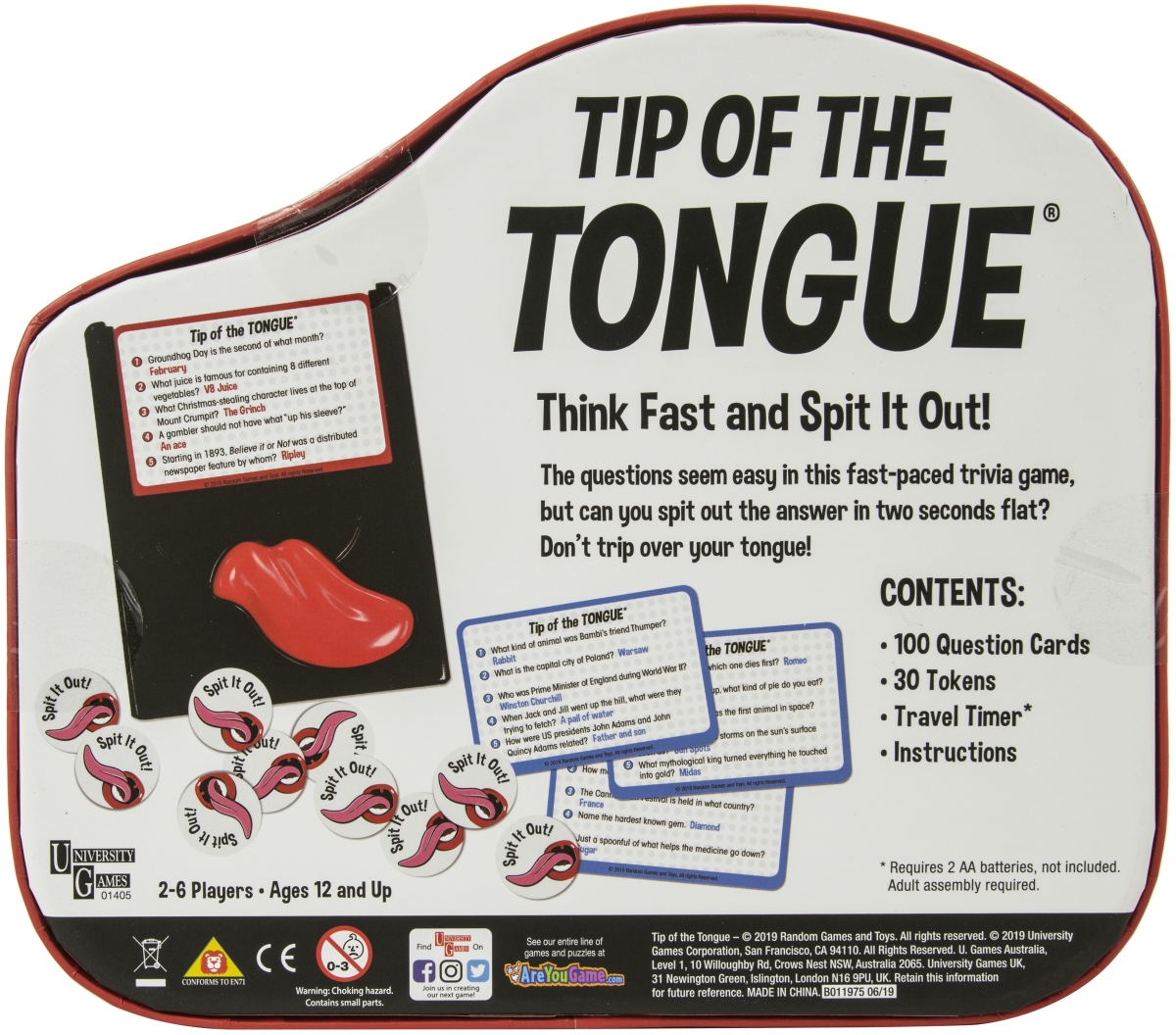 University Games Ug01405 Tip Of The Tongue Game
